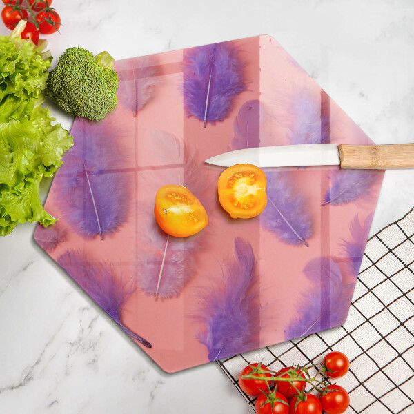 Steklena podloga za rezanje Puhasto perje