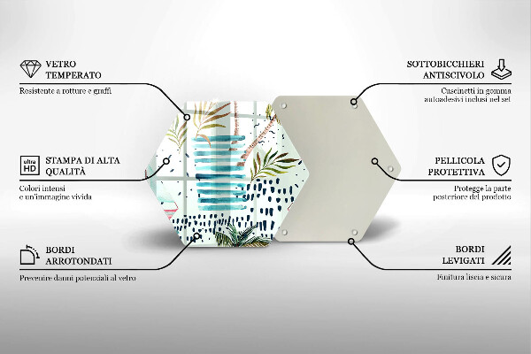 Steklena podloga za rezanje Praznične ilustracije