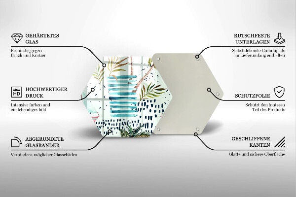 Steklena podloga za rezanje Praznične ilustracije