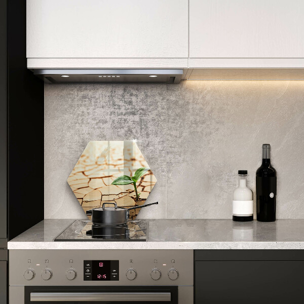 Steklena podloga za rezanje Osamljena rastlina