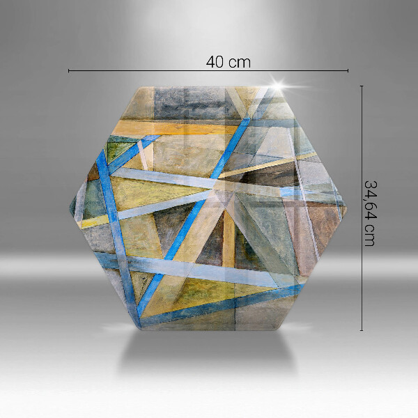 Steklena podloga za rezanje Abstrakcija naslikanih črt