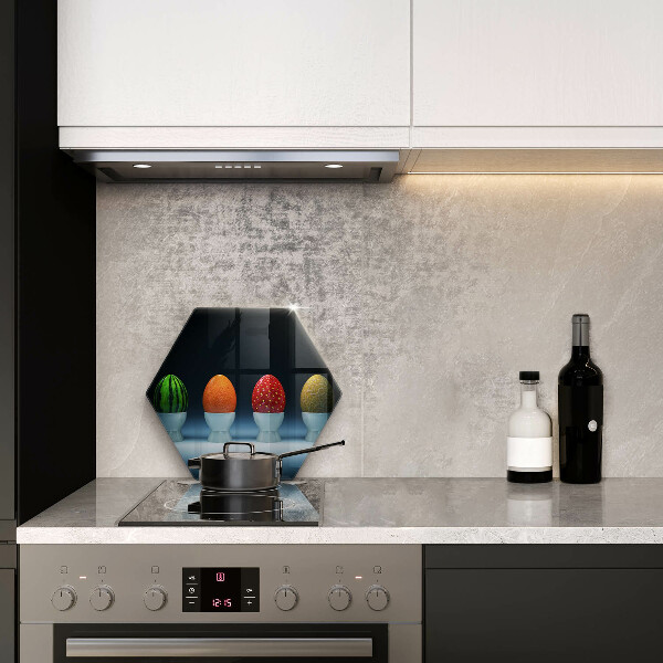 Steklena podloga za rezanje Abstraktna sadna jajca