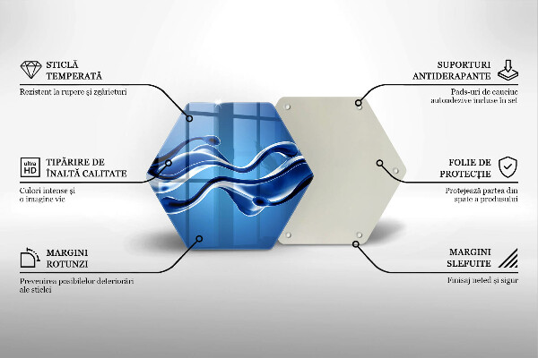 Steklena podloga za rezanje Abstrakcija tekočine