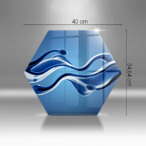 Steklena podloga za rezanje Abstrakcija tekočine