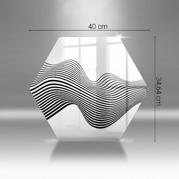 Steklena podloga za rezanje Linearna abstrakcija