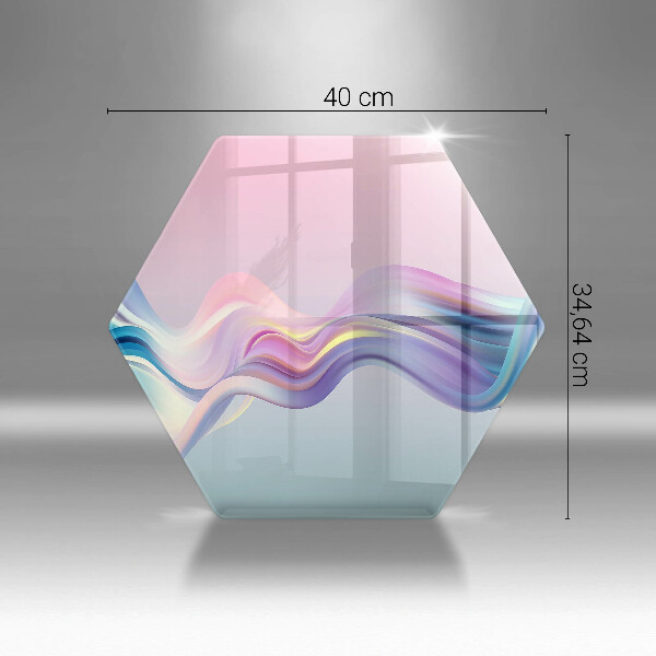 Steklena podloga za rezanje Pastelna abstrakcija