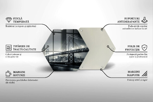 Steklena podloga za rezanje Most Benjamina Franklina