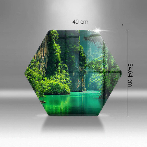 Steklena podloga za rezanje Lagunska pokrajina