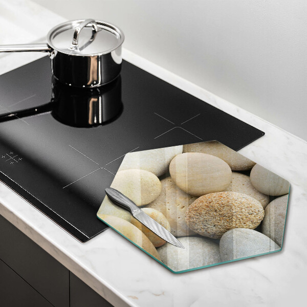 Steklena podloga za rezanje Vzorec ovalnih kamnov