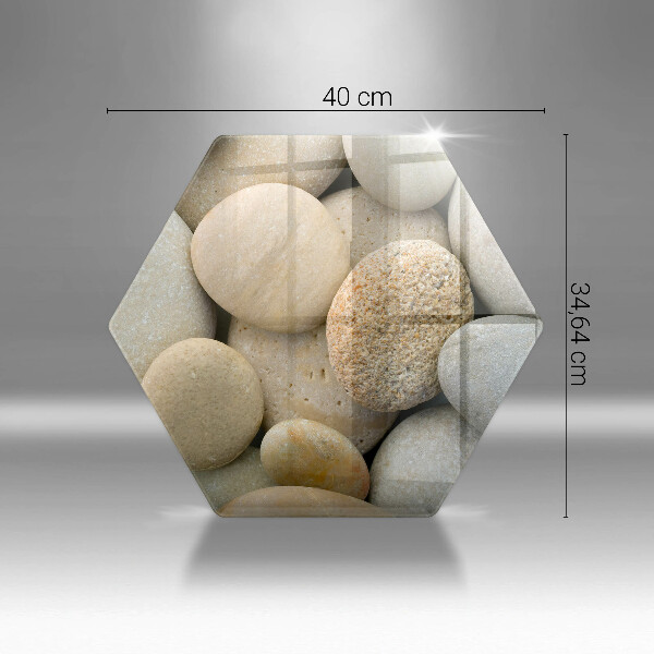 Steklena podloga za rezanje Vzorec ovalnih kamnov