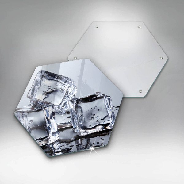 Steklena podloga za rezanje Ledene kocke