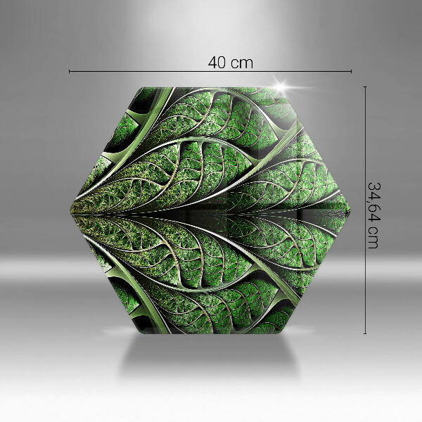 Steklena podloga za rezanje Zgradba listnih žil