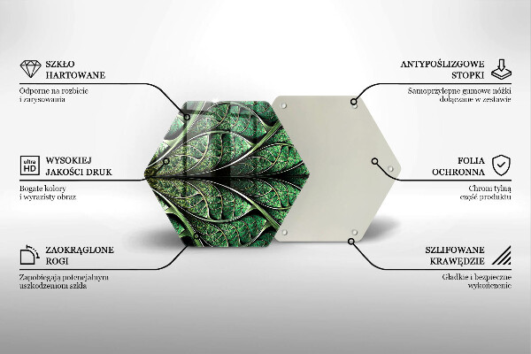 Steklena podloga za rezanje Zgradba listnih žil