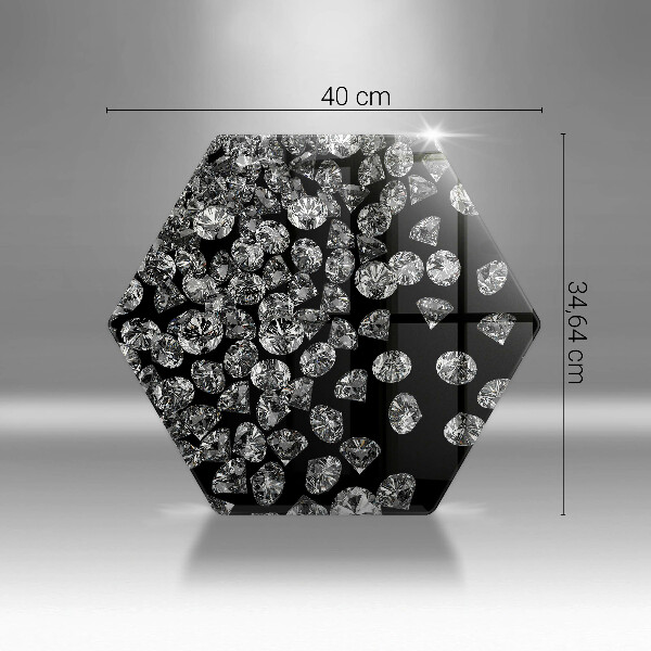 Steklena podloga za rezanje Diamanti diamanti