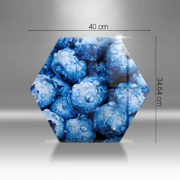 Steklena podloga za rezanje Sočne borovnice