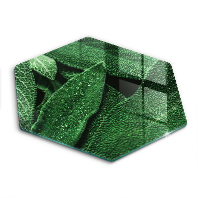 Steklena podloga za rezanje Listi rastline