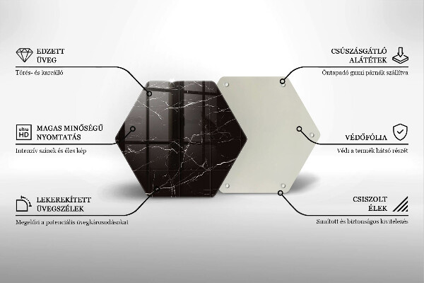 Steklena podloga za rezanje Marmorne ploščice