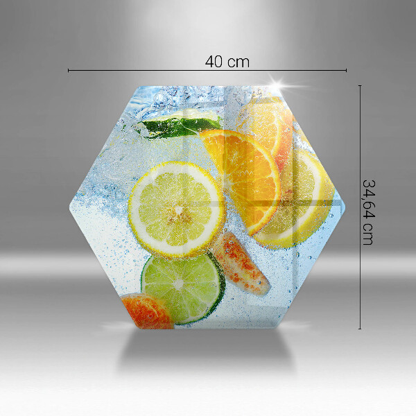 Steklena podloga za rezanje Sočna citrusna voda