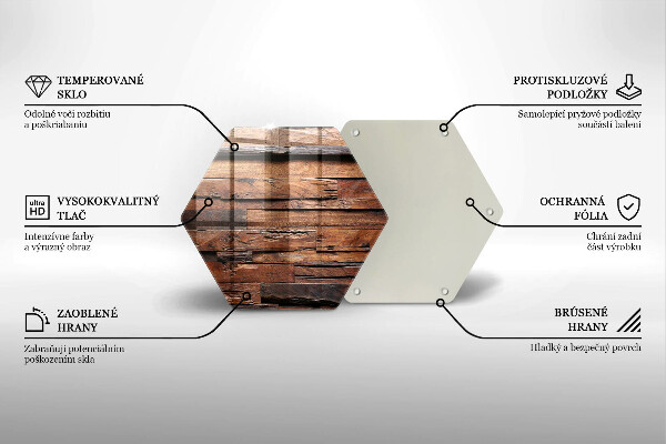 Steklena podloga za rezanje Dekorativne lesene plošče