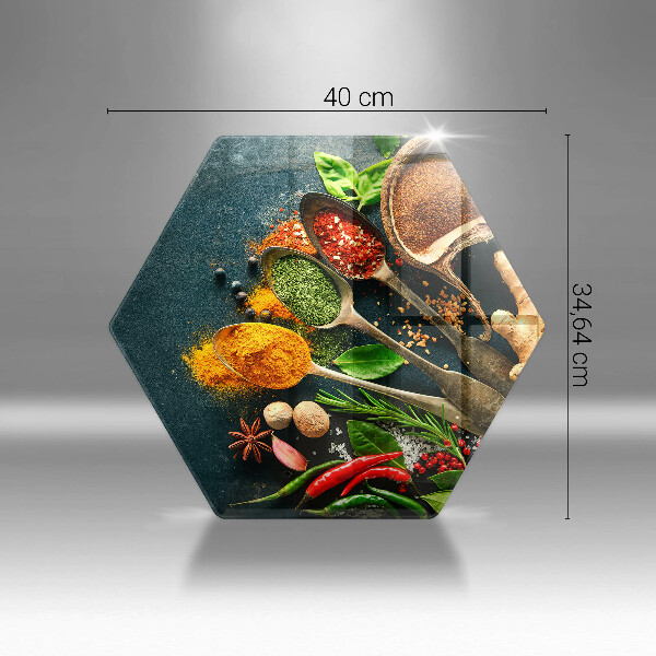 Steklena podloga za rezanje Kuhinjske začimbne žlice