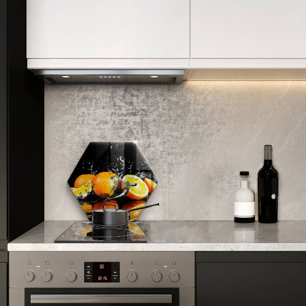 Steklena podloga za rezanje Sočno oranžno sadje