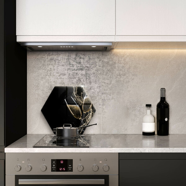 Steklena podloga za rezanje Kozarci za šampanjec