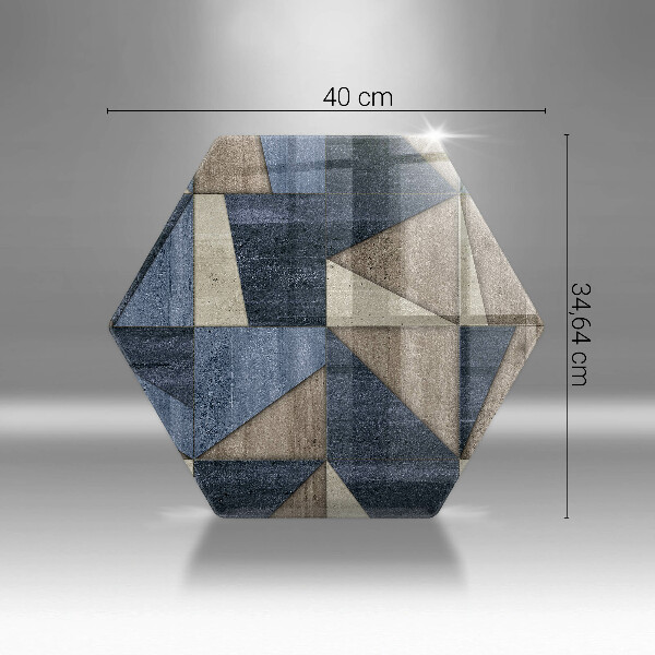 Steklena podloga za rezanje Geometrijska abstrakcija