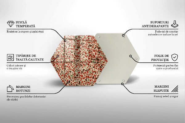 Steklena podloga za rezanje Fina kamenina