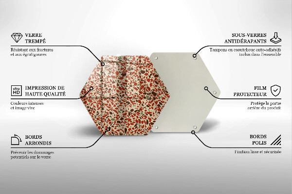 Steklena podloga za rezanje Fina kamenina