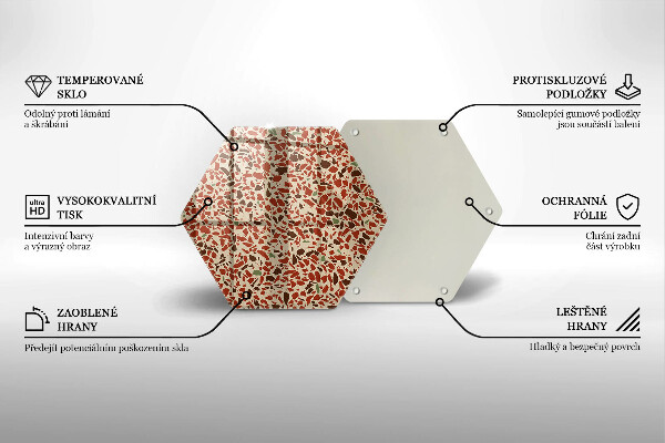 Steklena podloga za rezanje Fina kamenina