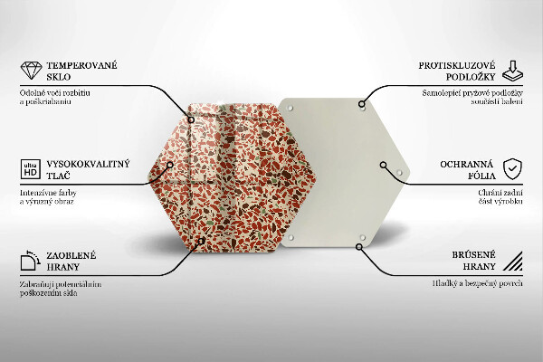 Steklena podloga za rezanje Fina kamenina