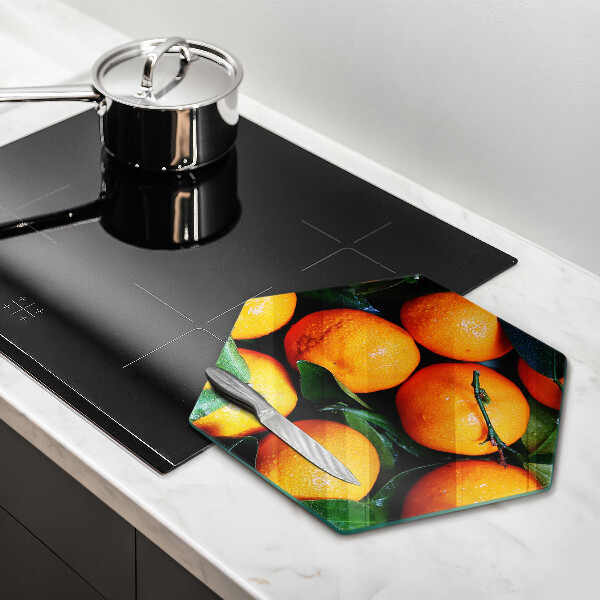 Steklena podloga za rezanje Oranžno sadje
