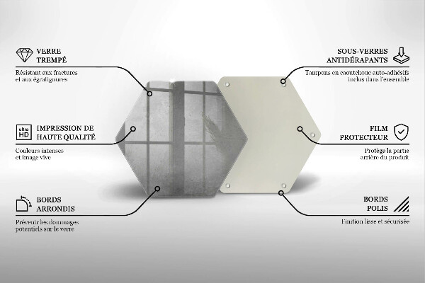 Steklena podloga za rezanje Ozadje s teksturo betona