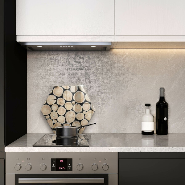 Steklena podloga za rezanje Lesena debla