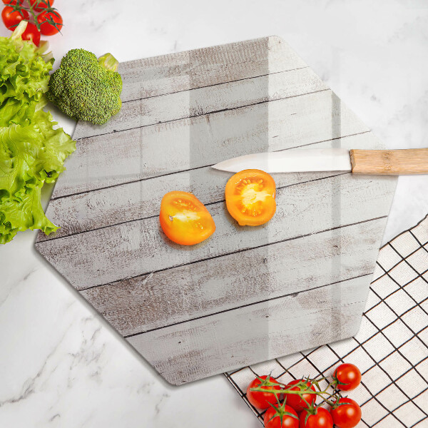 Steklena podloga za rezanje Stare lesene plošče