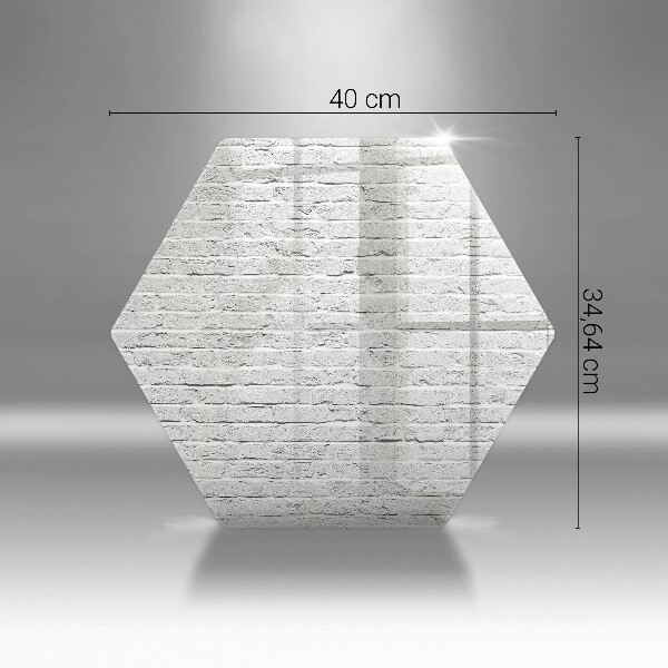 Steklena podloga za rezanje Stena iz opečne stene