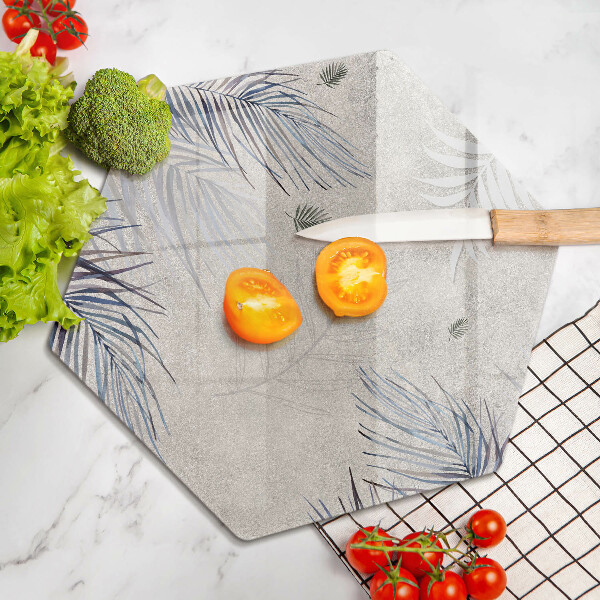 Steklena podloga za rezanje Subtilni listi