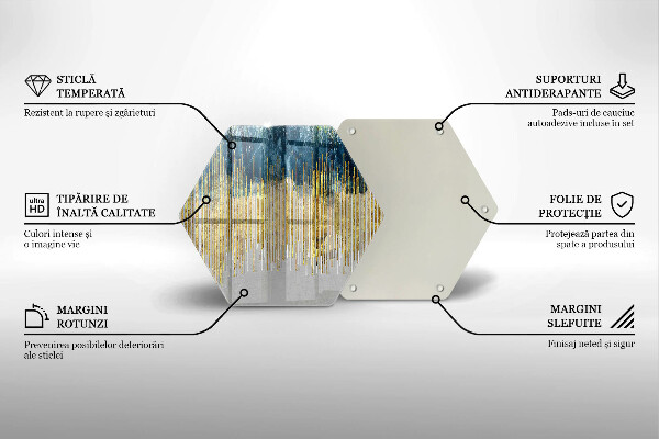 Steklena podloga za rezanje Abstrakcija oblikovalca