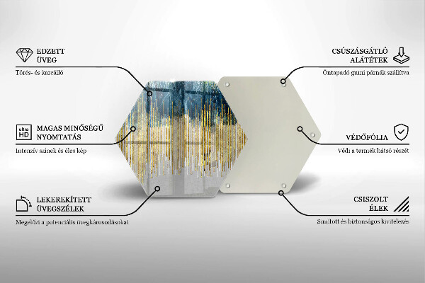 Steklena podloga za rezanje Abstrakcija oblikovalca