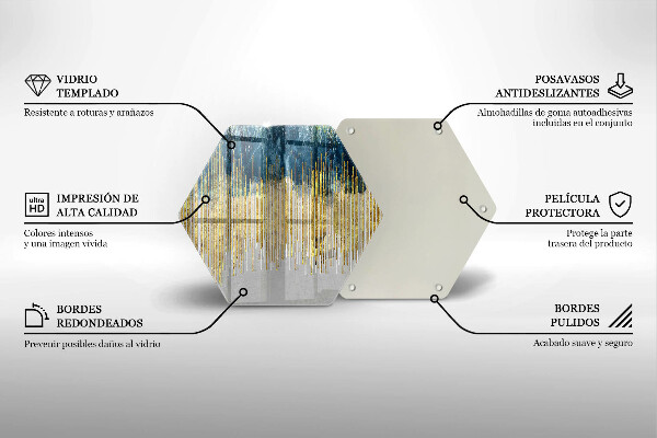Steklena podloga za rezanje Abstrakcija oblikovalca