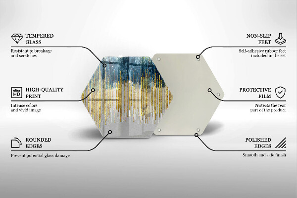 Steklena podloga za rezanje Abstrakcija oblikovalca