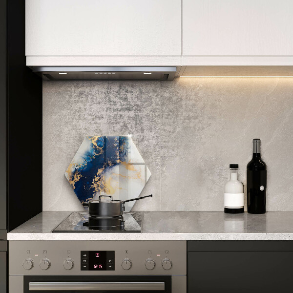 Steklena podloga za rezanje Abstrakcija z modro