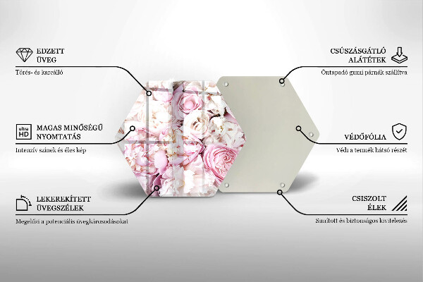 Steklena podloga za rezanje Šopek potonike