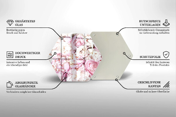 Steklena podloga za rezanje Šopek potonike