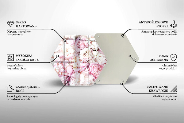 Steklena podloga za rezanje Šopek potonike