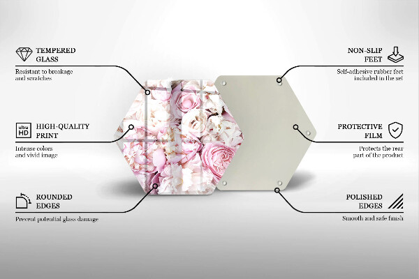 Steklena podloga za rezanje Šopek potonike