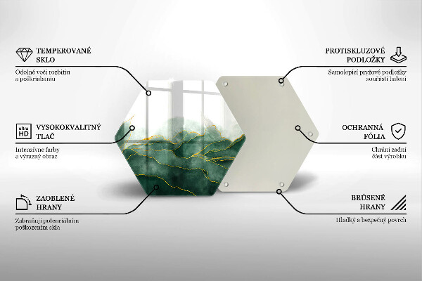 Steklena podloga za rezanje Abstraktna narava