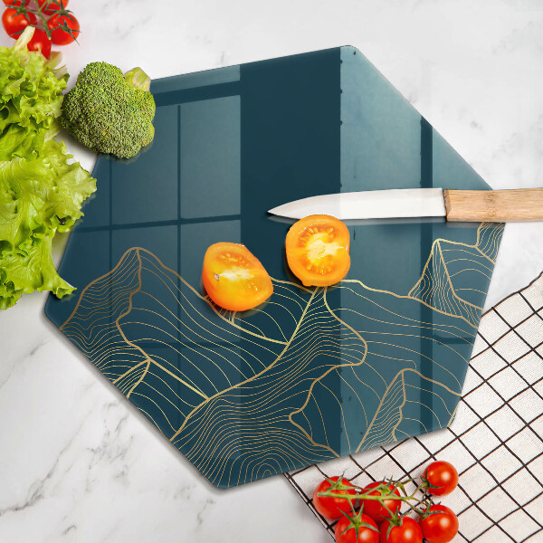 Steklena podloga za rezanje Abstraktne gore