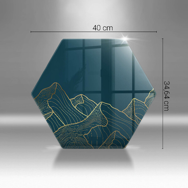 Steklena podloga za rezanje Abstraktne gore