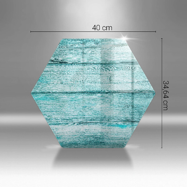 Steklena podloga za rezanje Vintage lesene deske